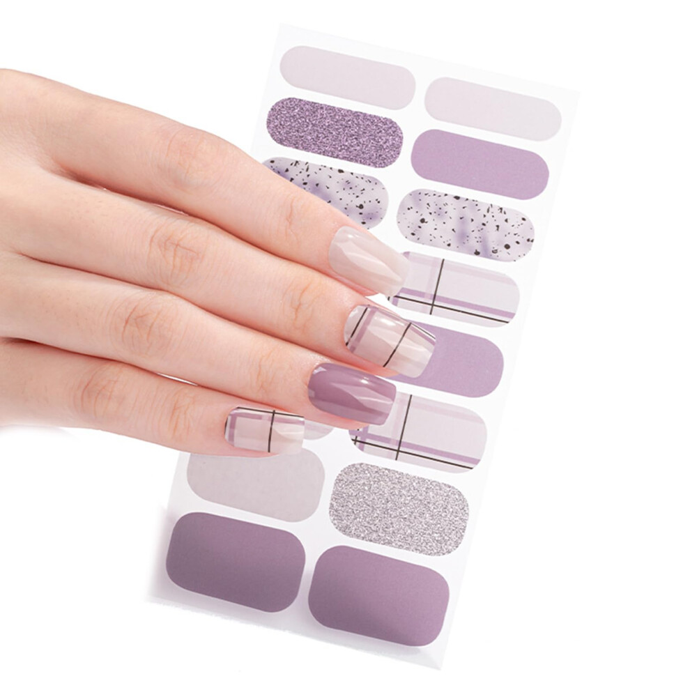 Gel Nail Polish Strips for Women with Quick Apply SalonStyle Finish and Easy Peel Removal