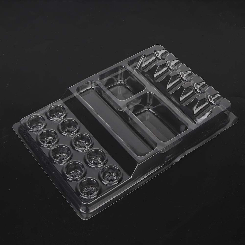 Disposable Tattoo Ink Tray with Multi Slot Organizer, Fast Setup Single Use Pigment Stand for Artists