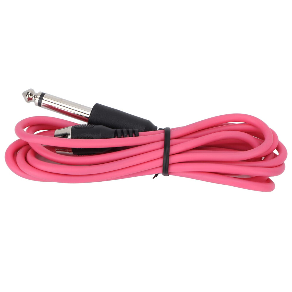 Tattoo Clip Cord 5.9ft Flexible Silicone Cable with Stable Current and Secure Alloy Plug Rose