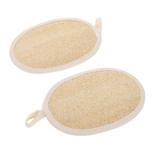 Loofah Bath Towel 2pcs Natural Exfoliating Body Scrubber for Shower Deep Clean and Soft Smooth Finish