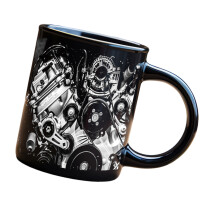 Stylish Engine Pattern Coffee Cup Thick Ceramic Technician-C