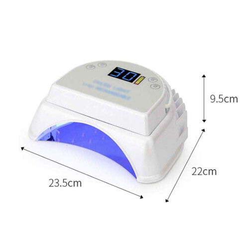 64W Rechargeable UV LED Nail Lamp Gel Nail Dryer with Smart Sensor and Multiple Timer Modes 1