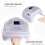 64W Rechargeable UV LED Nail Lamp Gel Nail Dryer with Smart Sensor and Multiple Timer Modes 4