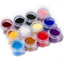 12 Jars Velvet Nail Powder Set for Nail Art Decoration, 10g Each, Smooth Professional Finish