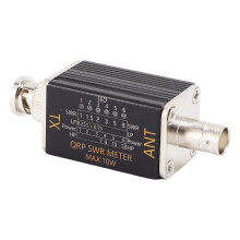 SWR-Messgerät 1-30 MHz 10W Aluminiumlegierung Kurzwellen-Indikator mit 6 LEDs