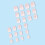 Pink and White Gradient Press on Nails Square Acrylic Full Cover Medium Length Reusable False Nails 24Pcs 4