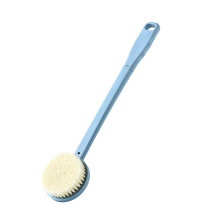 Shower Brush Long Handle Back Scrubber with Soft Bristles for Gentle Exfoliating Skin (Blue)