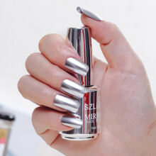 Metallic Mirror Gel Nail Polish Set 12 Colors, Long Lasting Glossy Chrome Finish for UV LED Lamp