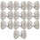 10Pcs Bowknot Shaped Waist Tighteners-silver Crystal model 1