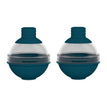 2pcs Ice Cubes Moulds Set Large Silicone Round Ice-dark green