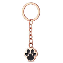 Paws Print Pet Memorials Urn Pendants Stainless Steel-rose gold