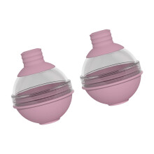 Pack of 2 Flexible Silicone Ice Ball Molds for Whiskeys-Pink
