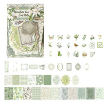 Paper Florals Sticker Collection For Scrapbook Decoration-Green