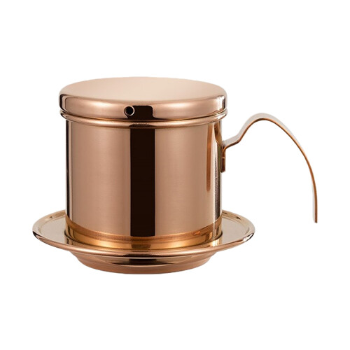 Rustproof Coffee Drip Vietnamese Styles Steel Filter-rose gold
