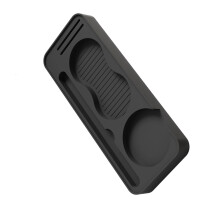 Portable Coffee Preparation Mats For Sturdy Countertops-Black