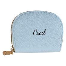 Stylish Shell Design Thin PU Leather Wallet Organizers-Blue