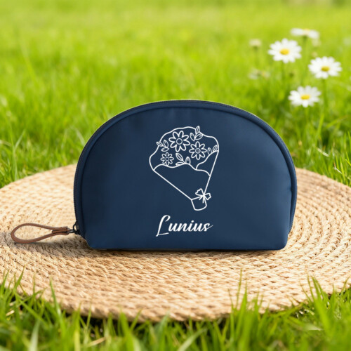 Octagonal Toiletry Case With Spacious Main Compartment-Blue 1