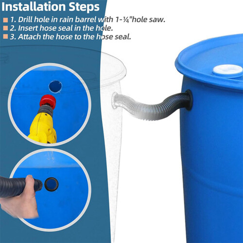 Outdoor Rainwater Redirect System Heavy Duty Plastic-C 1