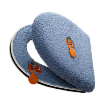 Hygienic Fiber Toilet Seat Protector With Easy Gripping-Blue