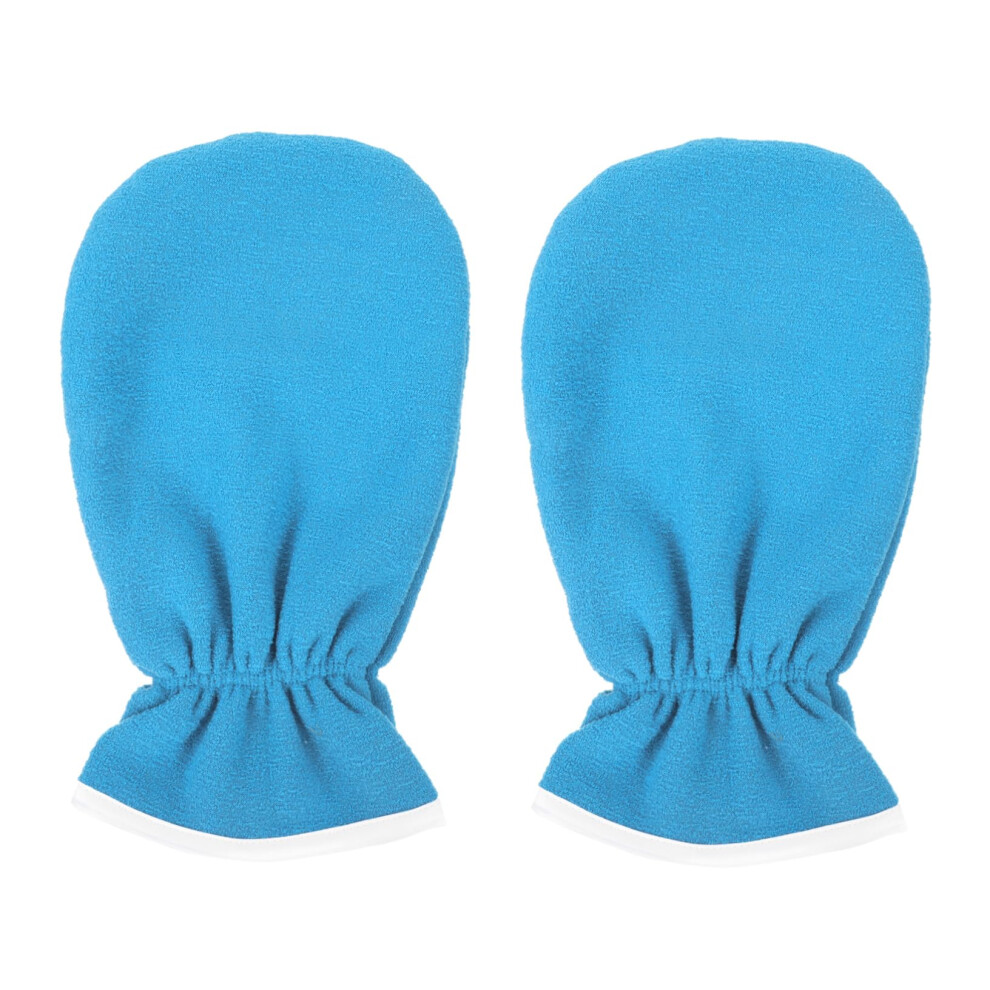White 2 Pairs Moisturizing And Exfoliating Gloves For Dry Hands Spa Treatment Deep Hydration Reusable