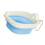 Practical Foldable Pet Dish Feeding Bowl For-blue and white 1