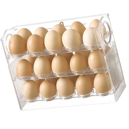 Practical Eggs Storage Tray Eggs Holder For Refrigerator-Clear