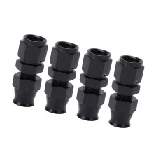 4PCS AN6 Aluminum Alloy Leakproof Female Adapter 5/16in Brass Ferrule