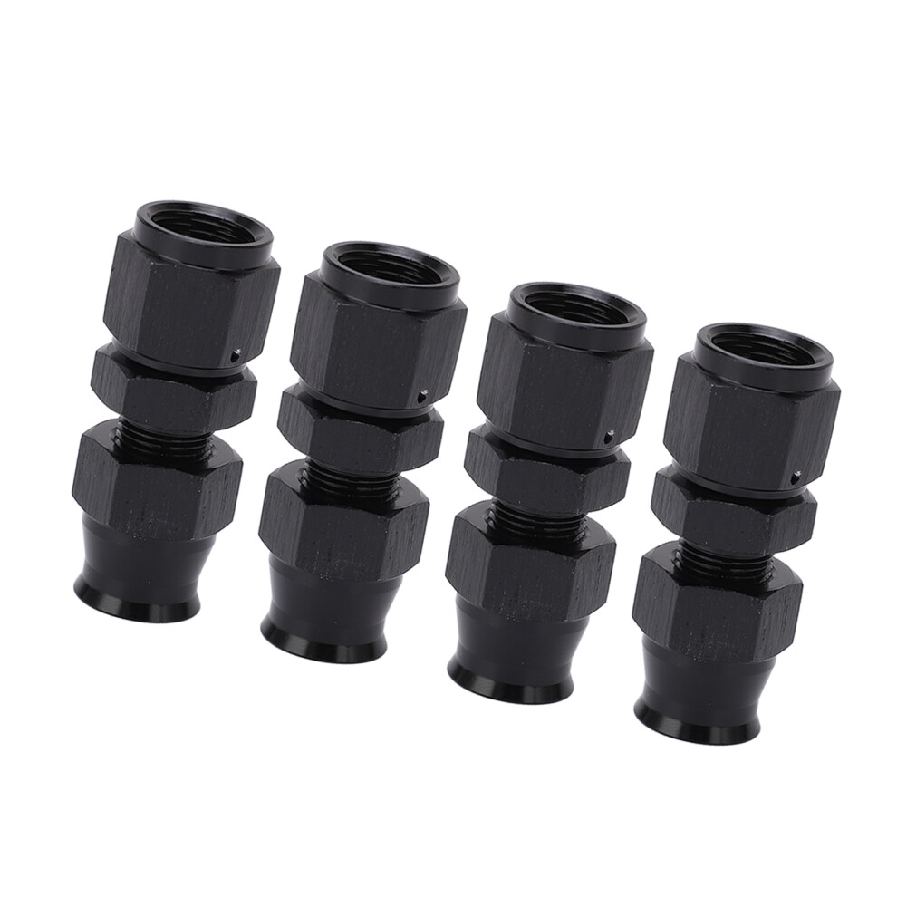 4Pcs An6 Aluminum Alloy Leakproof Female Adapter 5/16In Brass Ferrule 4101390234061