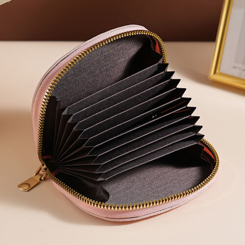 Thin PU Leather Multiple Card Holders Organizers Compact-Red 2