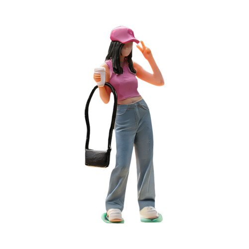 1:64 Scale Hand Painted Miniature Figures Realistic Milk Tea