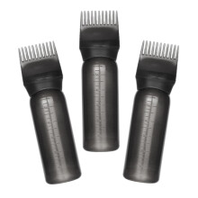 3pcs Hair Dye Applicator Bottle with Comb and Scale for Precise Root Touch Up Salon and Home Use