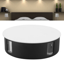 12W Round Modern LED Wall Lamp, Waterproof, 13.7x4.5cm, White