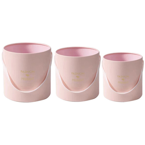3 Stück Valentinstag-Geschenkboxen für Rosen,-Rosa