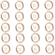 Sturdy Alloy Four Hole Button Ideal for Clothing Sewing-gold