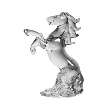 Standing Horse Figurines Artistic Glass Horse Statues-soot