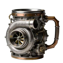 Turbocharger Inspires Resin Mug Drinking Cup with-engine cup