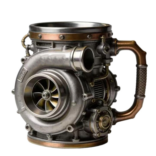 Turbocharger Inspires Resin Mug Drinking Cup with-engine cup
