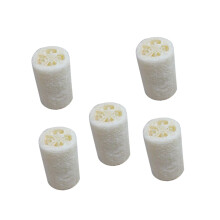 Natural Loofah Sponge Pack of 5 White Exfoliating Body Scrubber for Bath Shower and Kitchen Cleaning