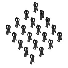Colorful Plastic Laundry Clips Home Variety Hues-Black