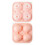Multifunctional Silicone Molds For Ice Cubes Chocolate-Pink 4 1
