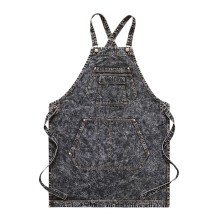 Durable Denims Fabric Adjustable Gardening Apron for-Black
