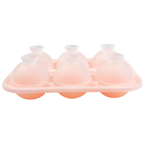 Unique Tennis Shape Ice Cubes Maker Silicone Flexible-Pink 6