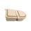 Mikrowellengeeigneter Silikon-Snackbehälter mit zwei-Beige 1