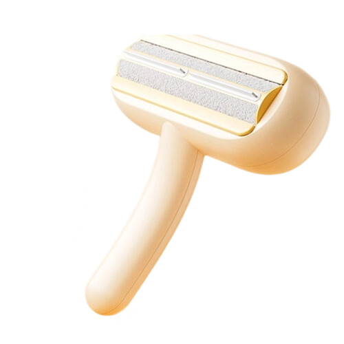 Portable Pet Hair Removers Tool Easy Push Pull Motion-Yellow