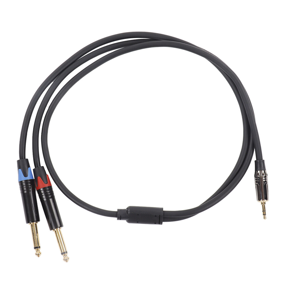 3.5Mm To Dual 6.35Mm Stereo Audio Cable - 1M/3.3Ft 8731390238392