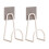 Storage Rack for Badminton Rackets Metal Wall Mount-White 1