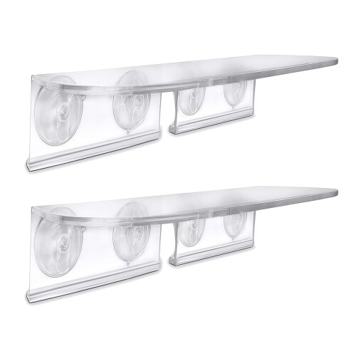 Transparency Suction Cup Indoor Plant Holder Glass-2 pack
