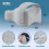 Ergonomic Knee Pillow Memory Spume Pillow For Leg Support-White 4
