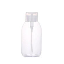 500ml Clear Nail Polish Remover Dispenser Bottle with Push Down Pump and Lockable LeakProof Cap
