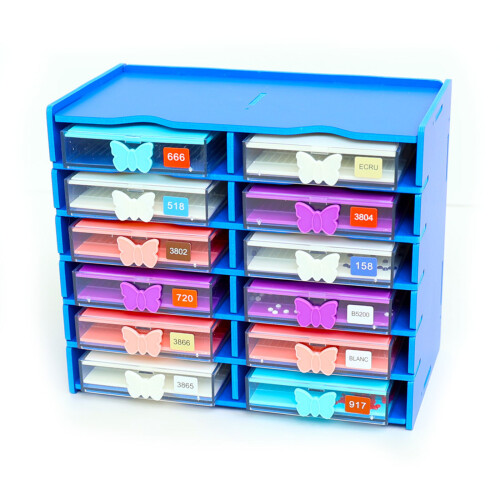 Multipurpose Painting Craft Tool Organiser Storage Rack-Red 2